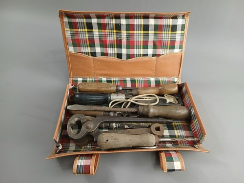 Alte leder tasche - leder,