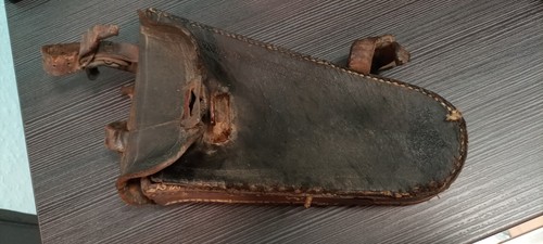 Alte fahrradtasche leder - alte,