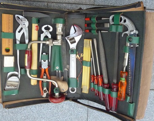 Werkzeugtasche leder schwarz - werkzeugtasche,